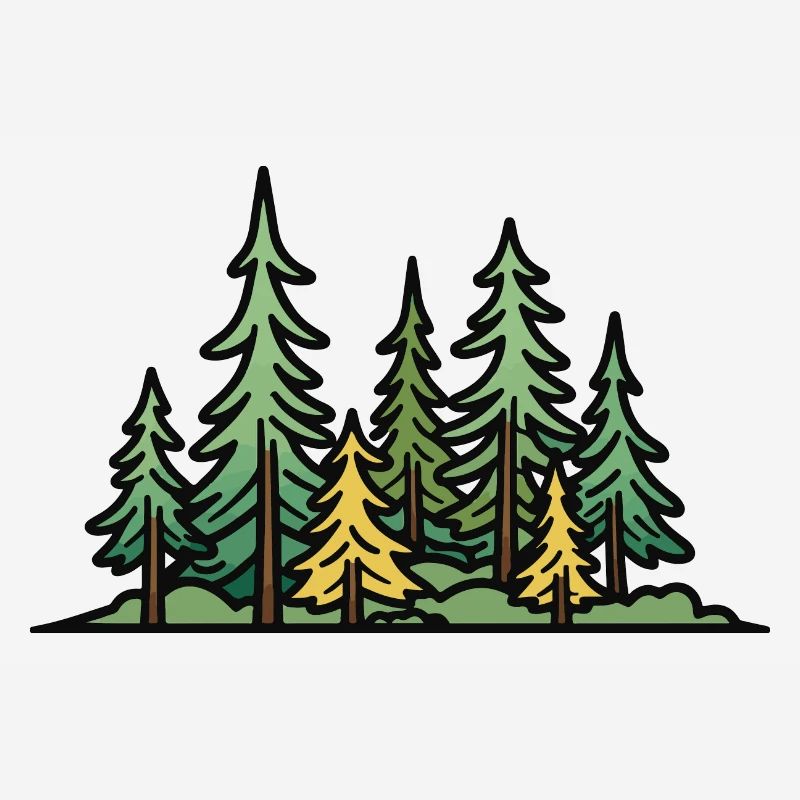 Forest, Landscape, Trees, Nature