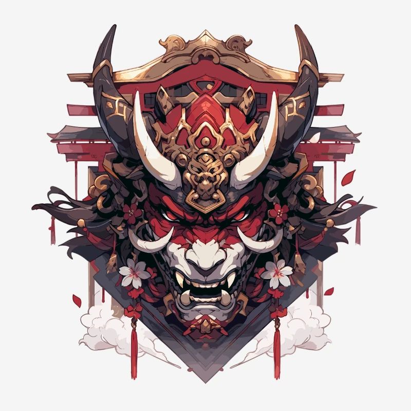 Futuristic Samurai Warrior Wolf