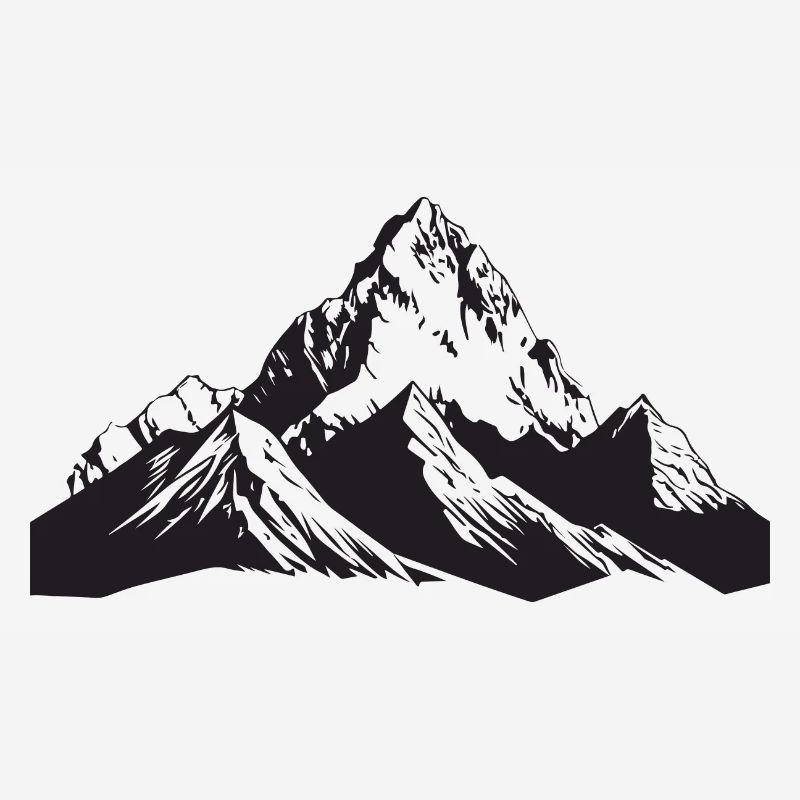 Berge Bergsteiger Symbol