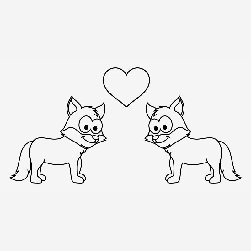 Fox Comic Couple Love