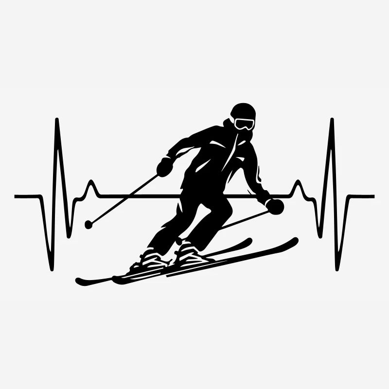 Skiing Skiing Man Pulse Frequency