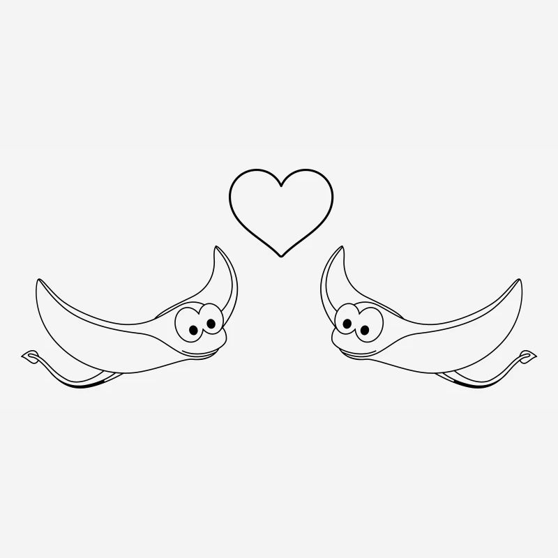Rays Comic Animal Couple love