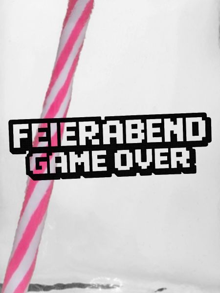Feierabend Gameover Pixelstil