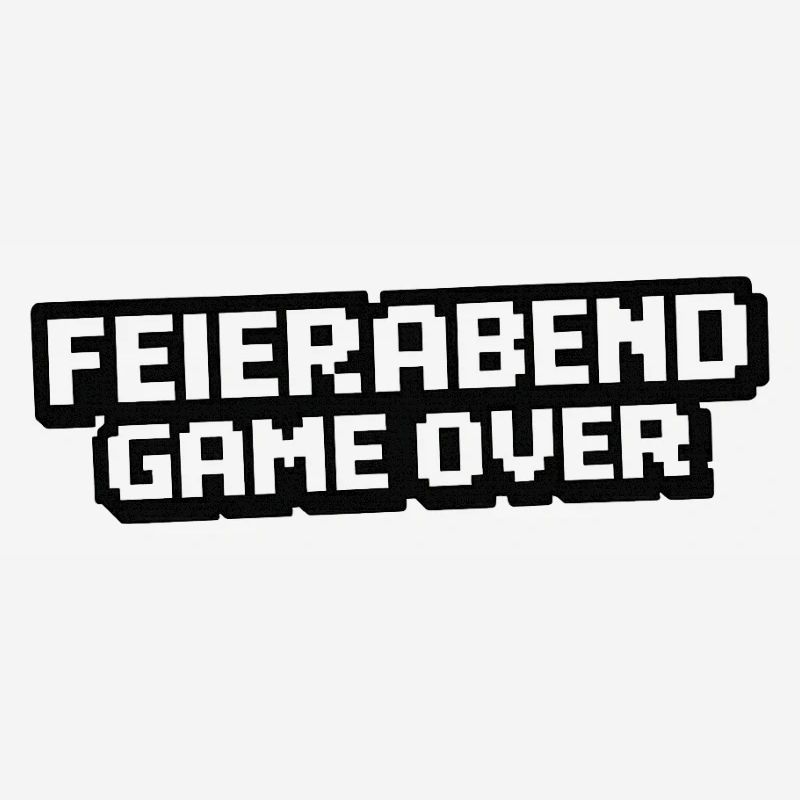 Feierabend Gameover Pixelstil