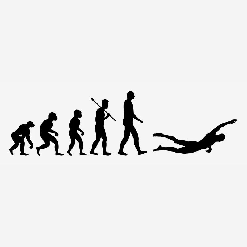 Human Evolution Swimmer