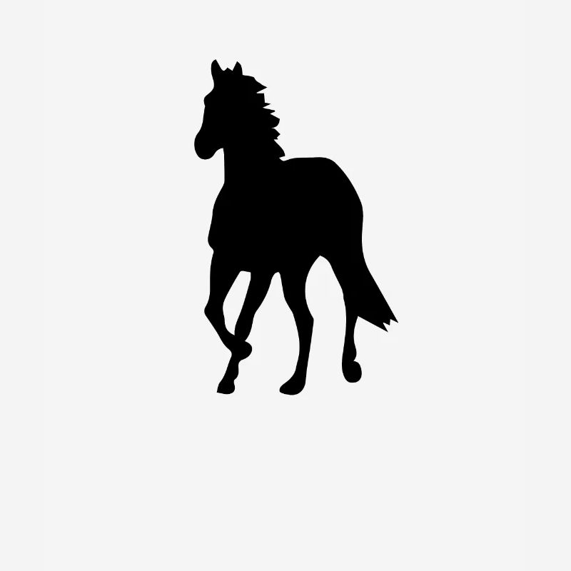 Cheval en noir