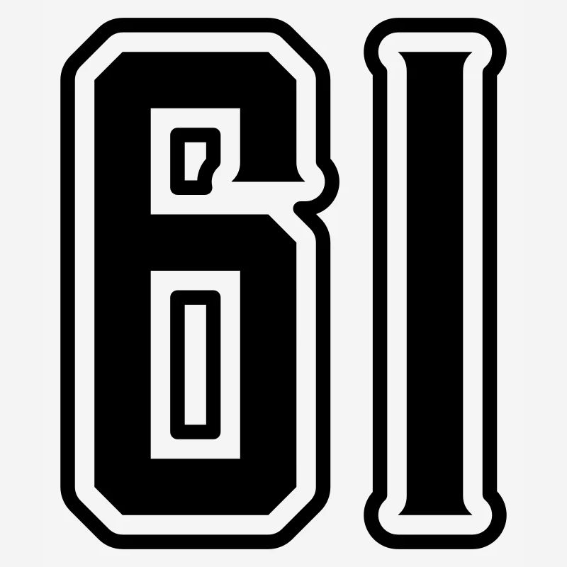 Symbole numérique 61