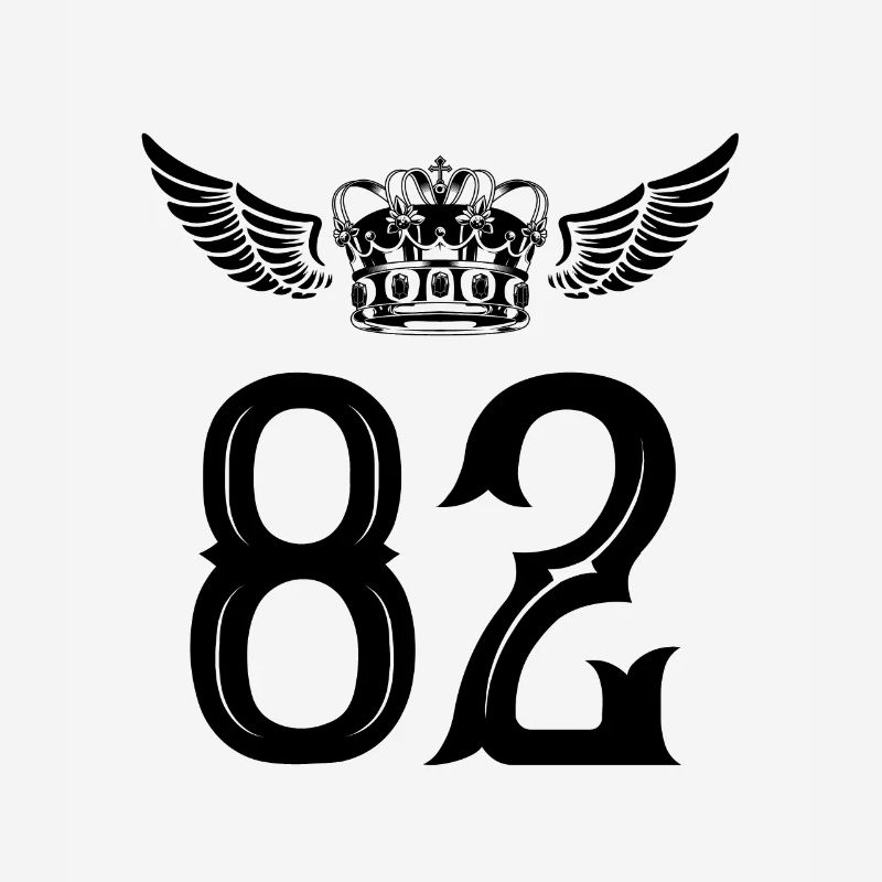 82 Number crown