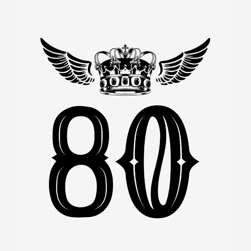 80 Number crown