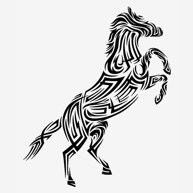 Pferd Tribal Tattoo