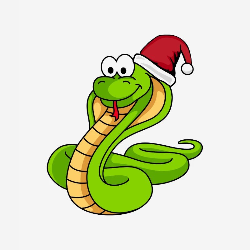 Snake Cobra Comic Noël