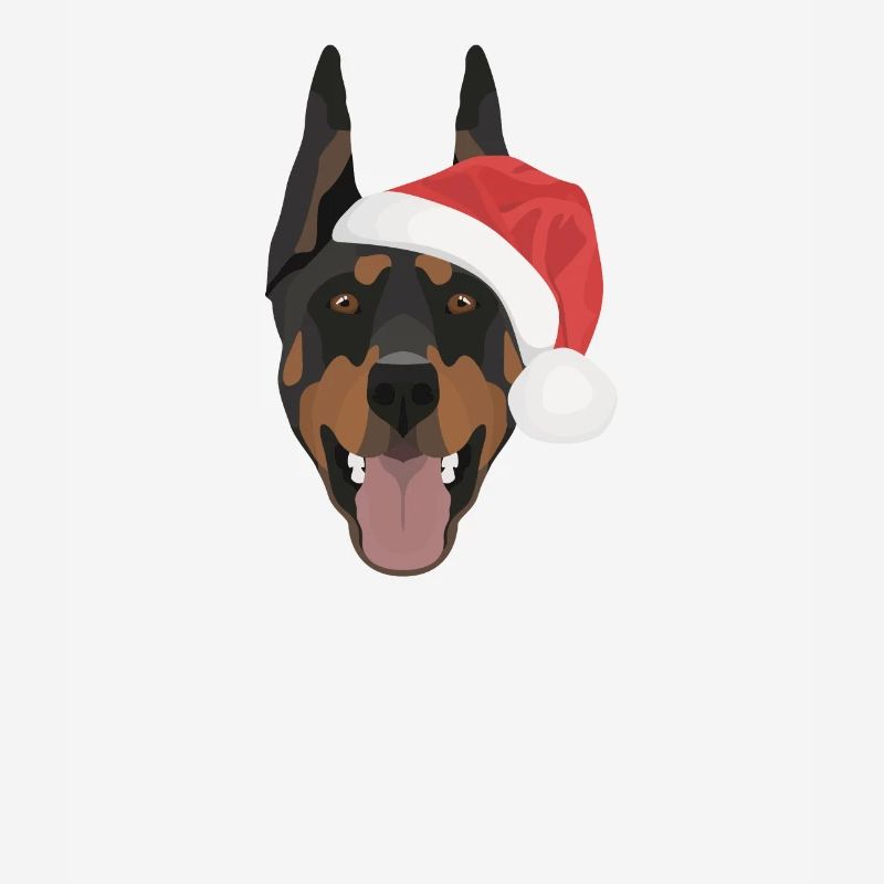 Doberman Joyeux Noël