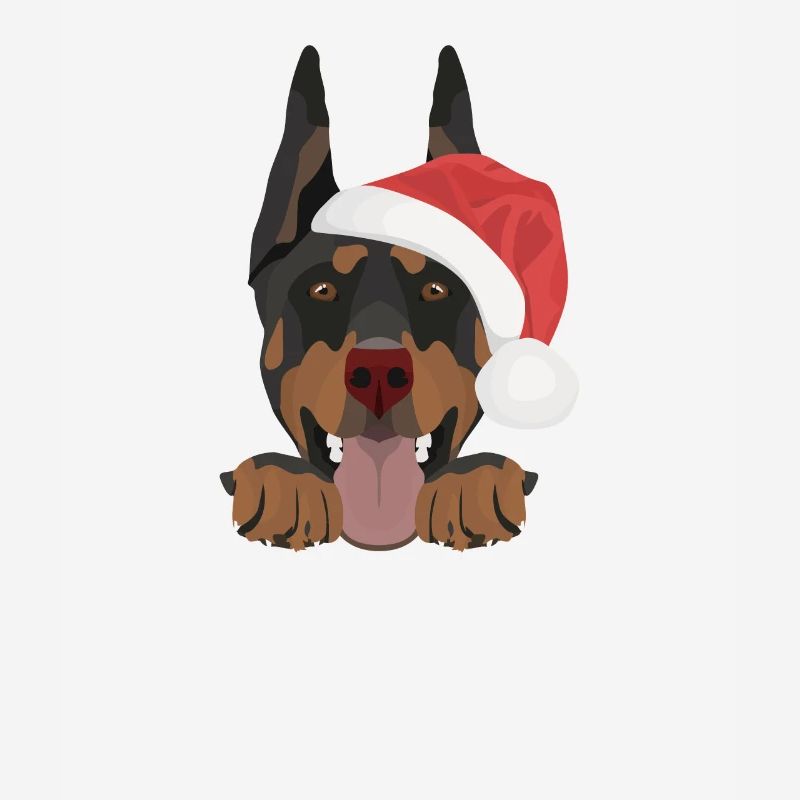 Doberman Joyeux Noël