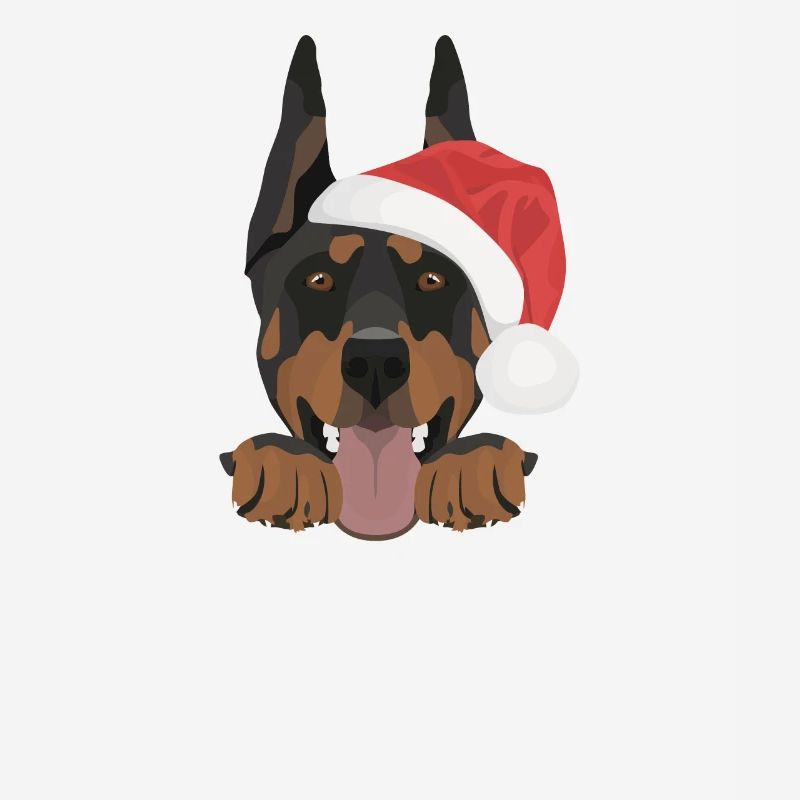 Doberman Joyeux Noël