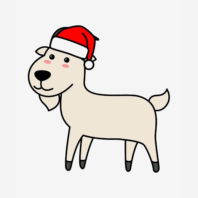 Mountain Goat Comic Christmas Xmas