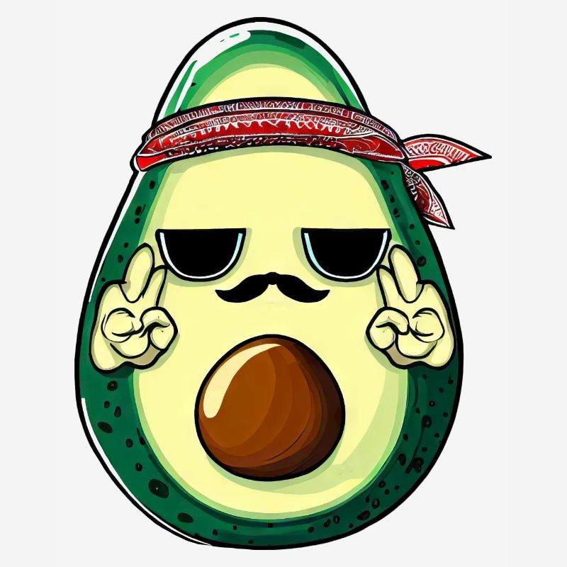 Avocat hippie avec barbe
