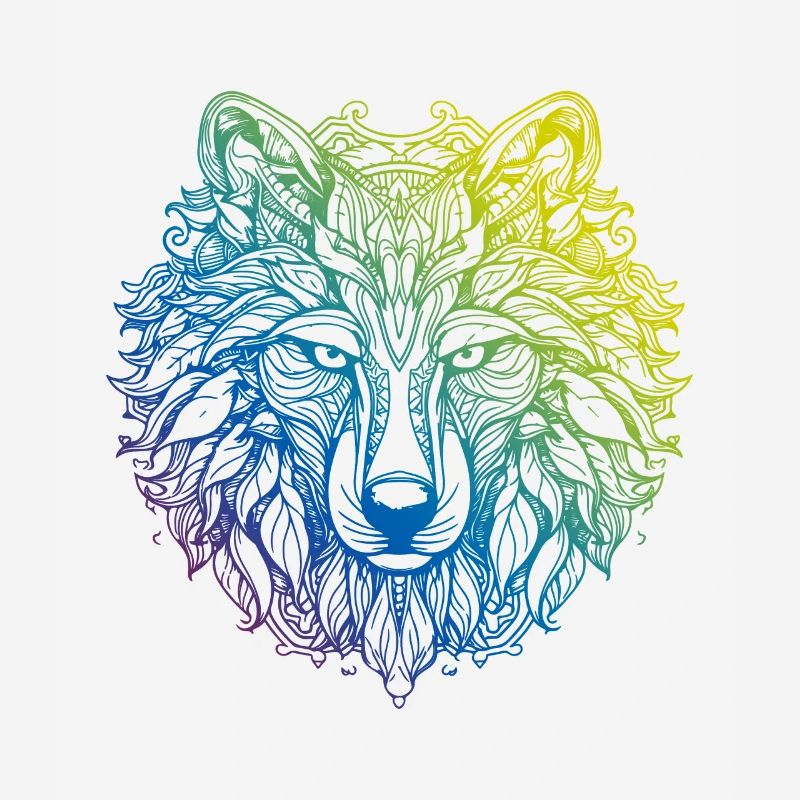 Wolf Mandala Boho