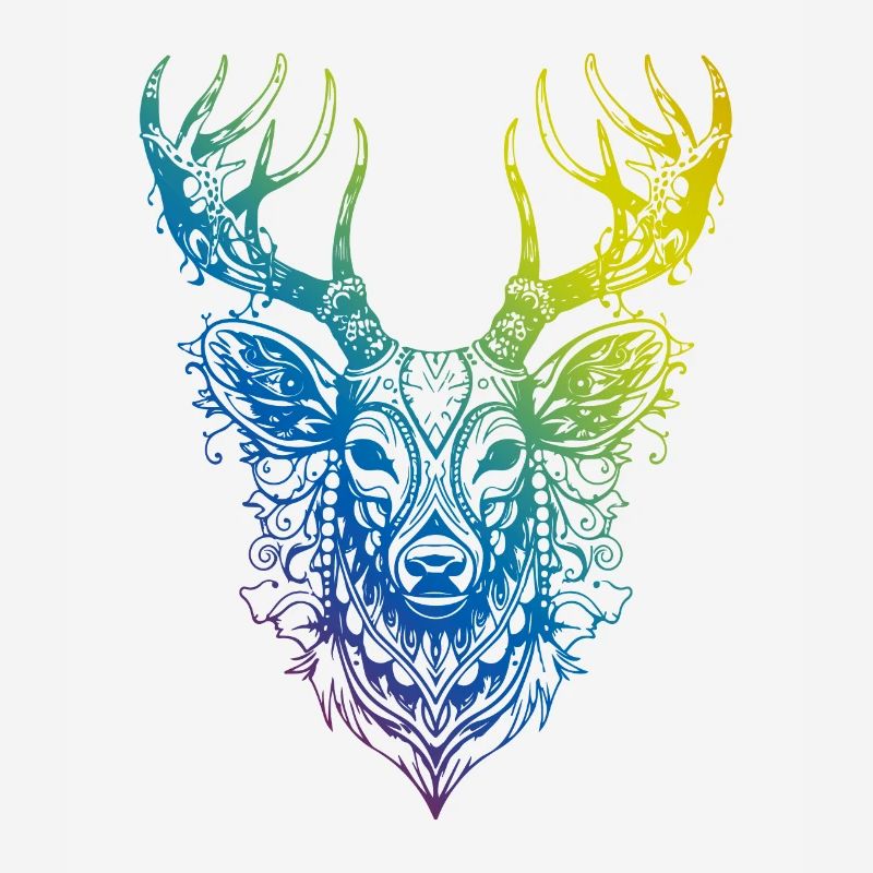 Cerf Mandala Boho