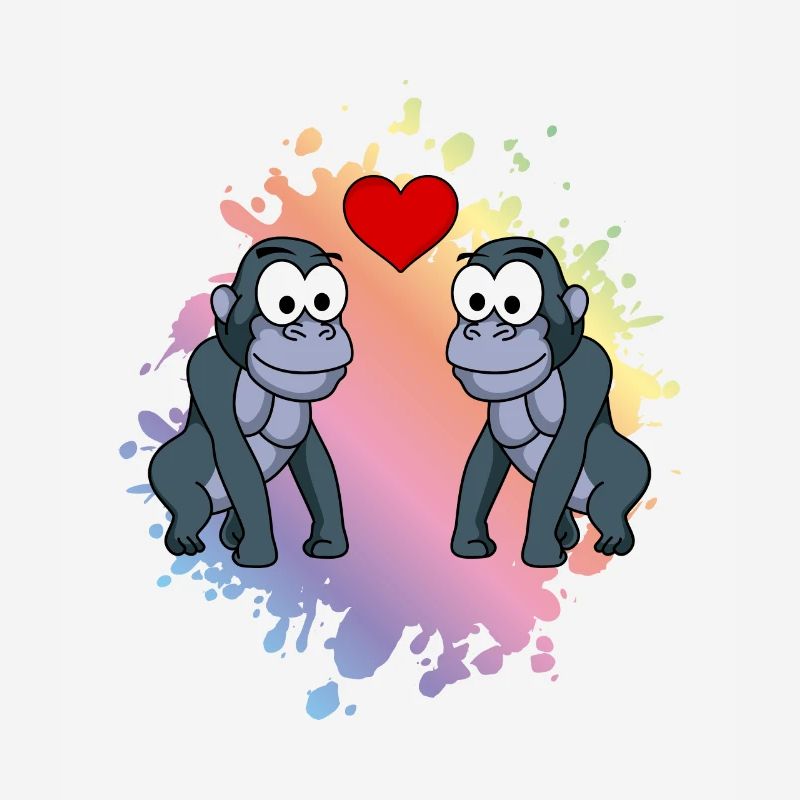 Gorilla Comic Couple Love