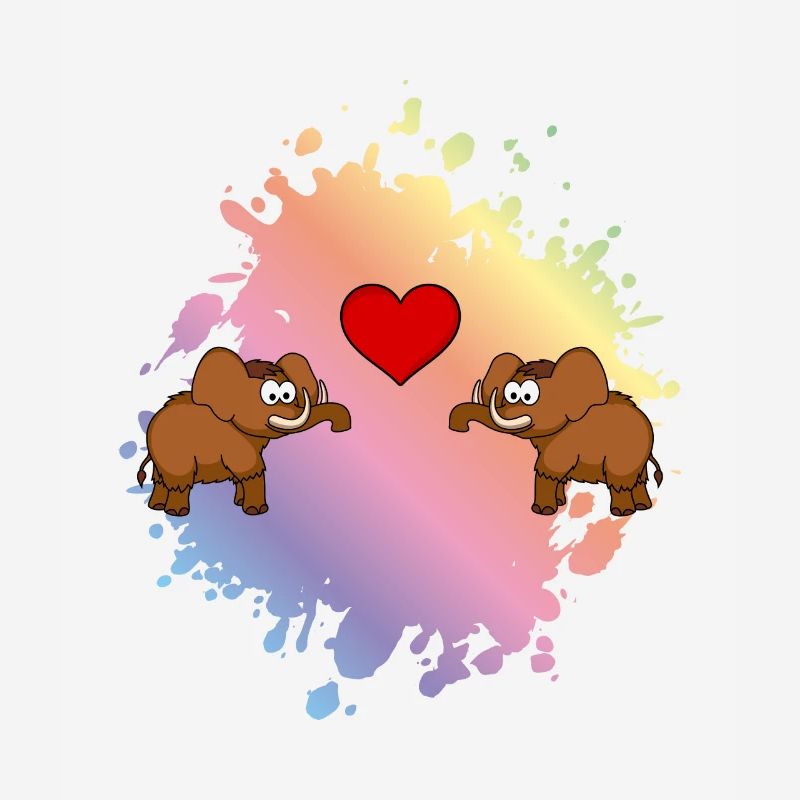 Mammut Comic Paar Liebe