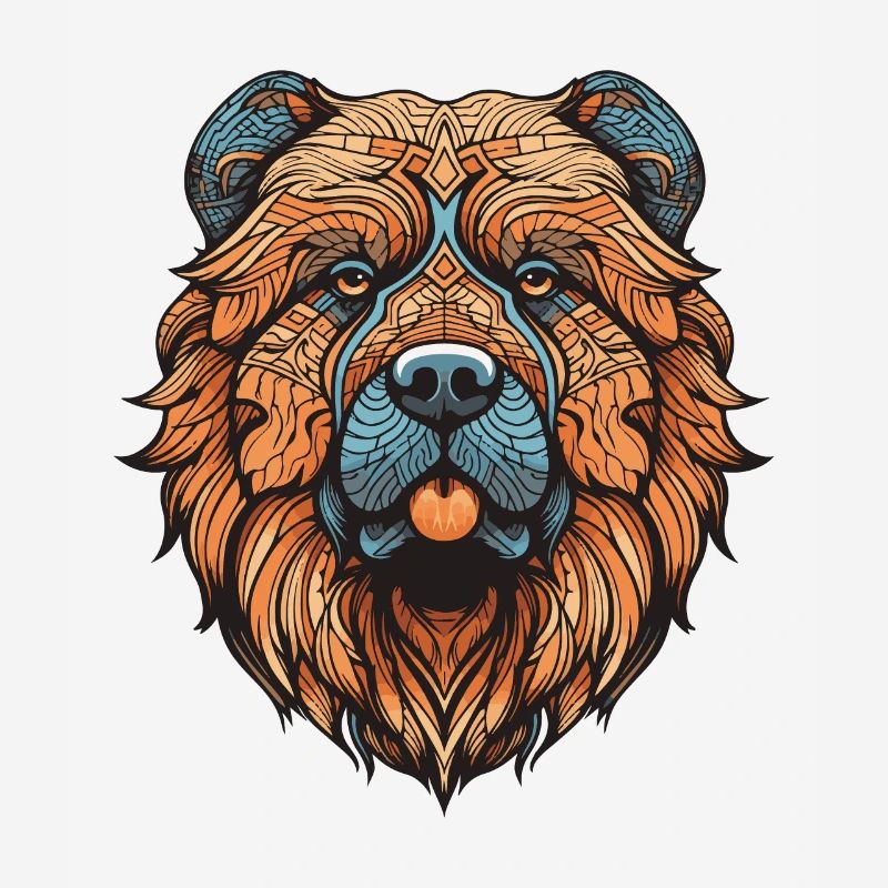 Chow Chow Dog Portrait