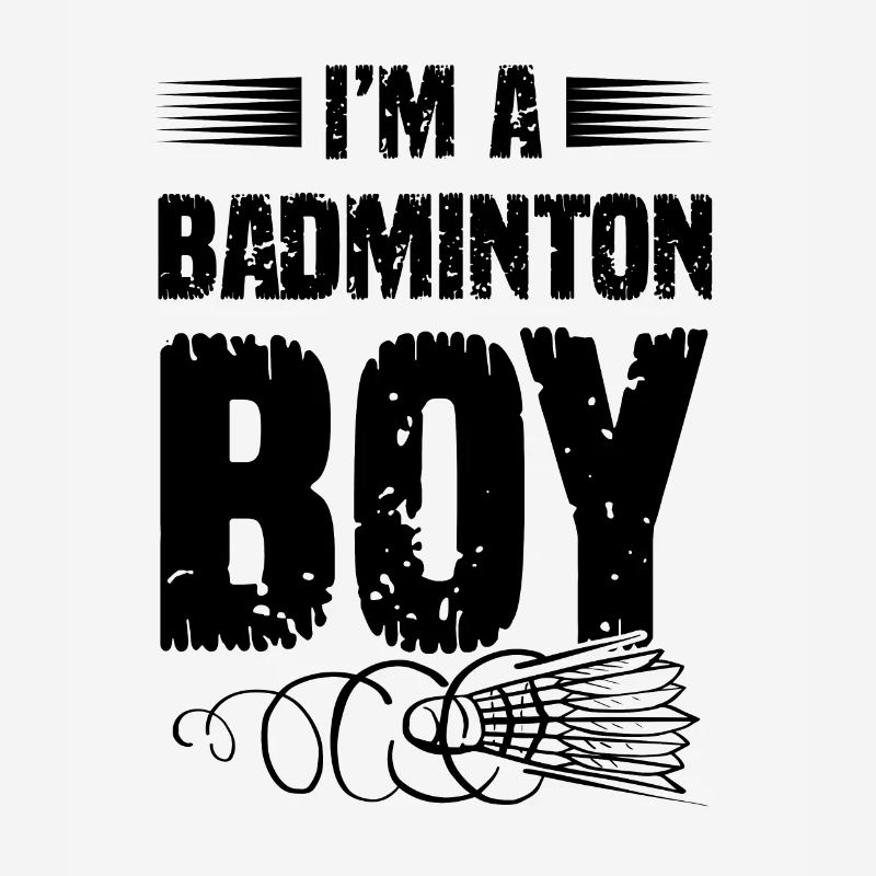 Garçon de badminton