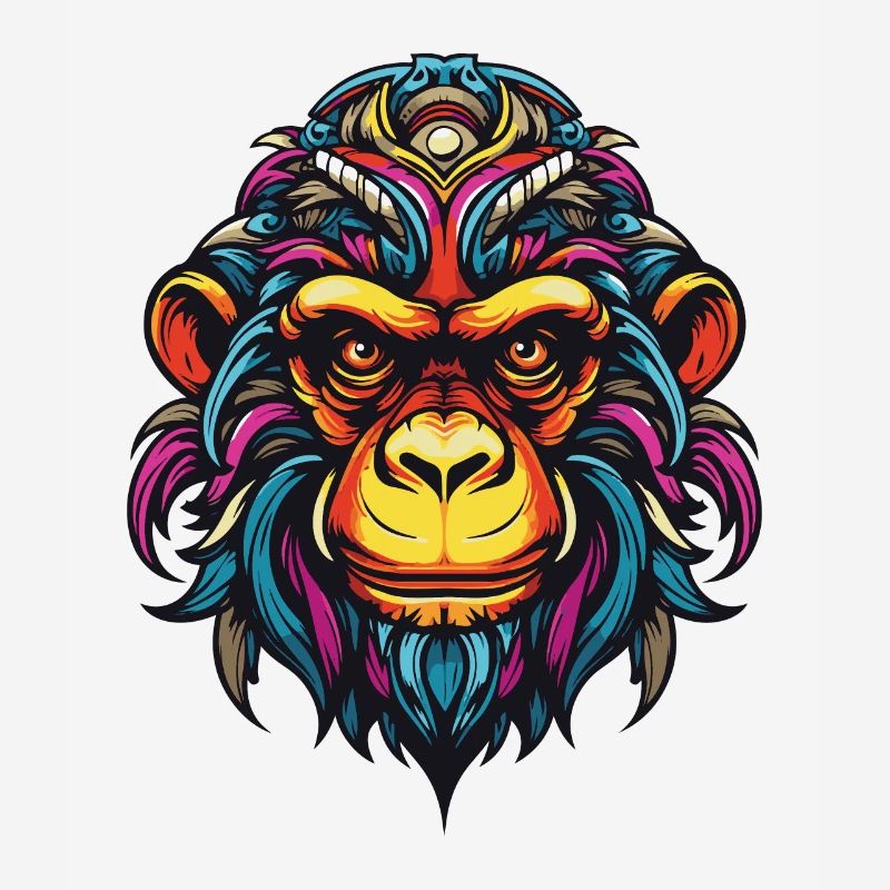 Affe Kopf