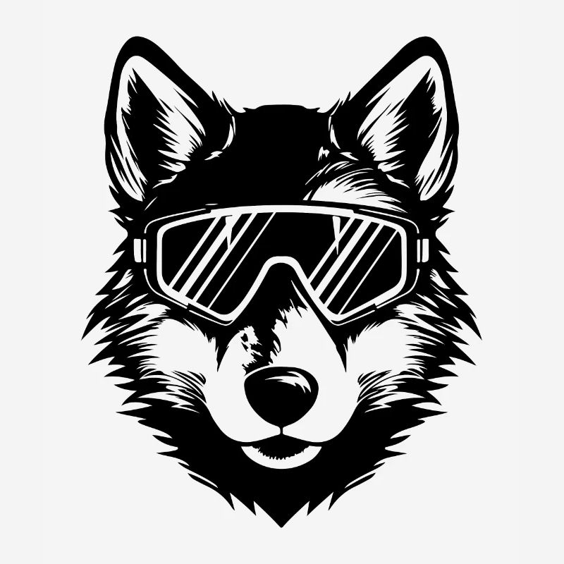 Wolf Ski Goggles