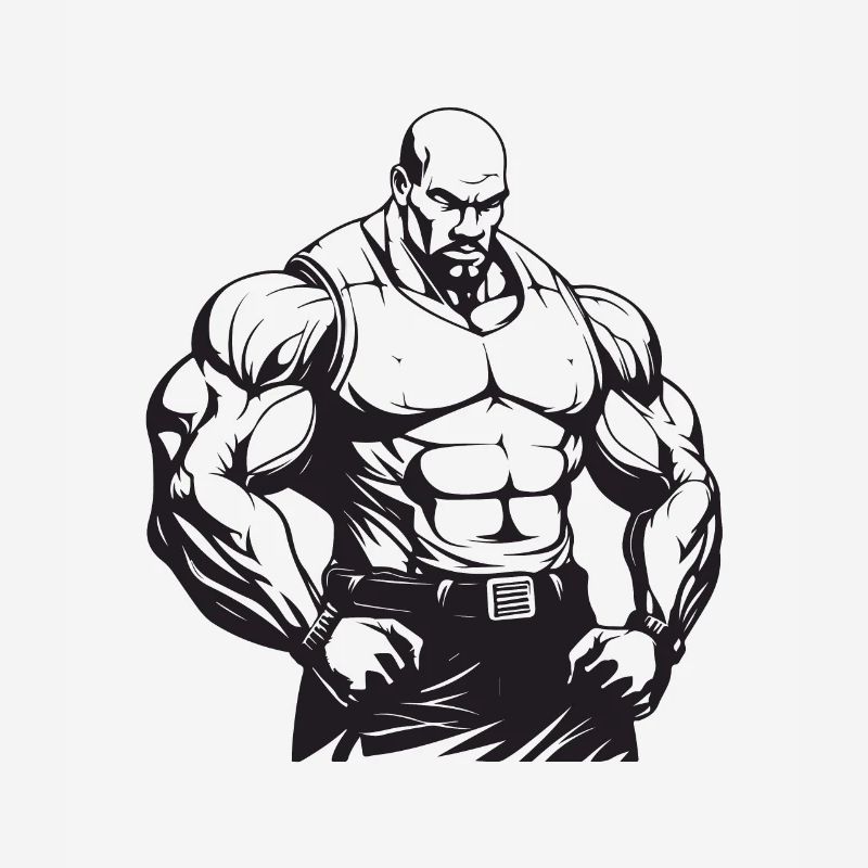 Bodybuilder Muscles Workout Gym