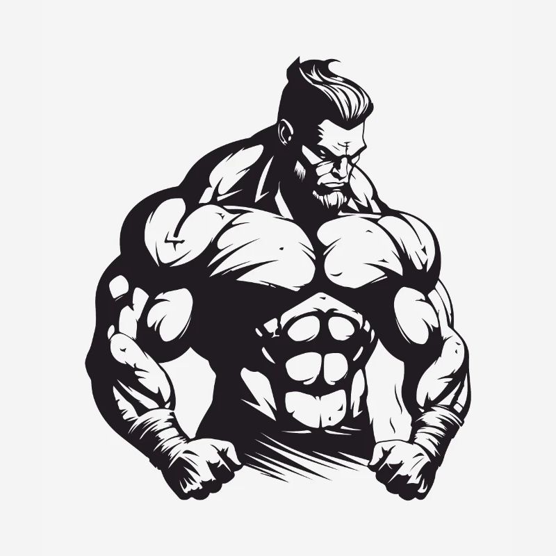 Bodybuilder Muscles Workout Gym