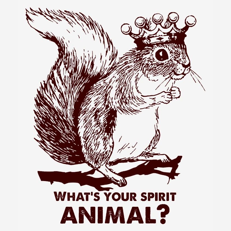 Squirrel wears a crown