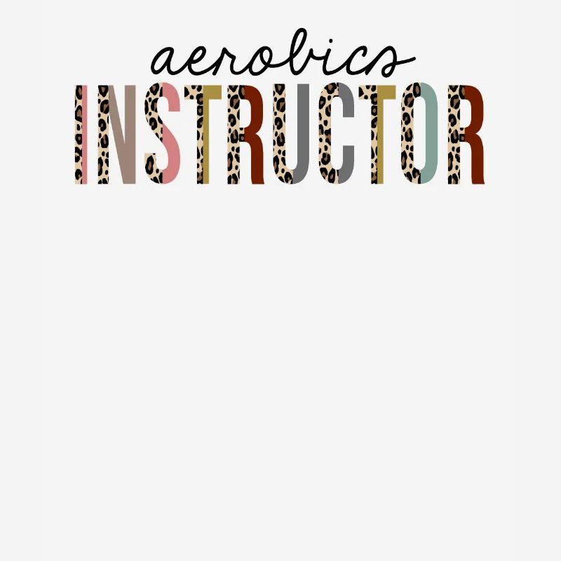 Aerobics Instructor Leopard Print Funny