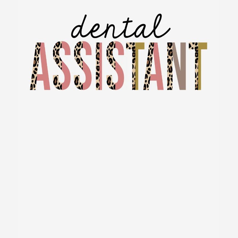 Dental Assistant Leopard Print Funny