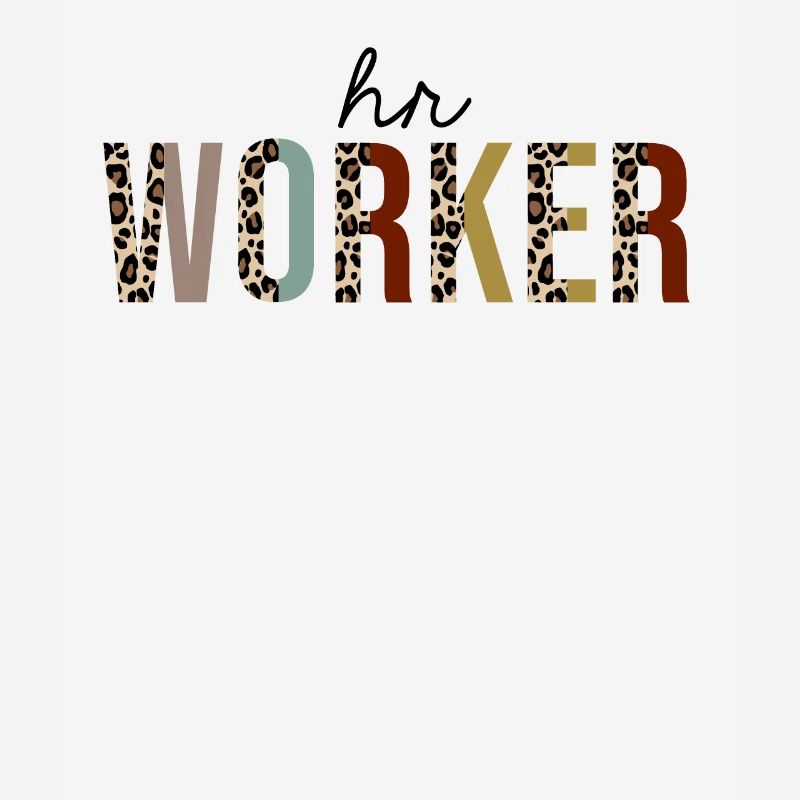 HR Worker Leopard Print Funny