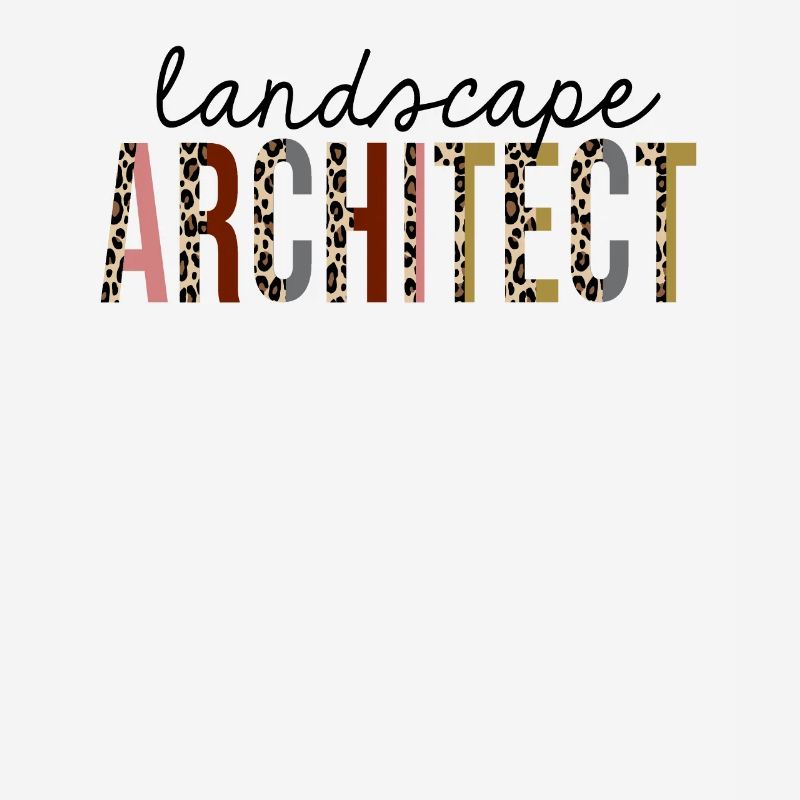 Landscape Architect Leopard Print Funny