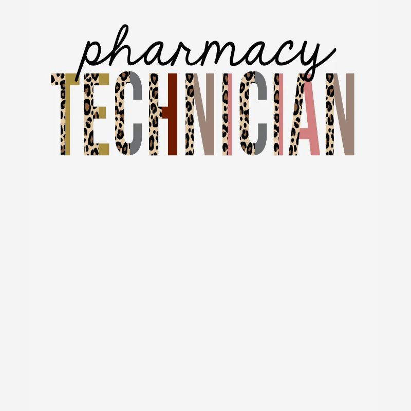 Pharmacy Technician Leopard Print Funny