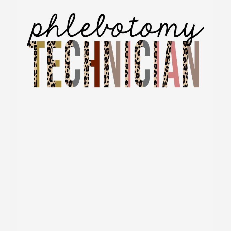 Phlebotomy Technician Leopard Print Funny