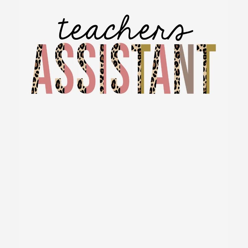 Teachers Assistant Leopard Print Funny