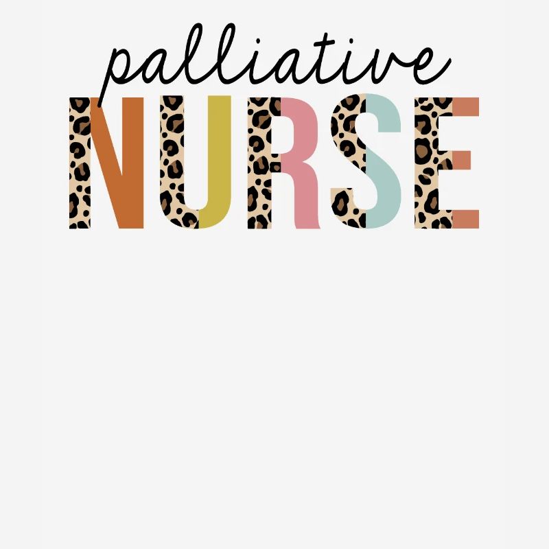 Palliative Nurse Leopard Print Registered RN