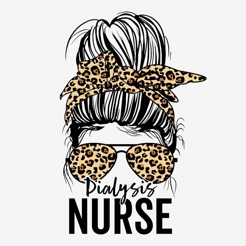 Drôle De Dialyse Infirmière Néphrologie Messy Bun