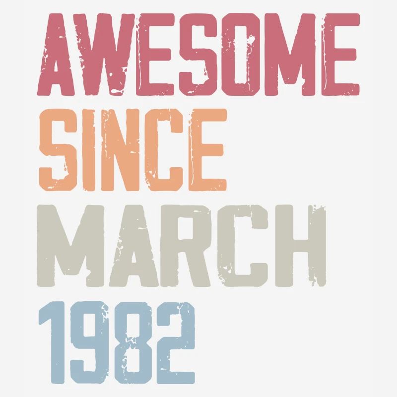 1982 Mars Naissance Anniversaire Mars 1982 Cadeau