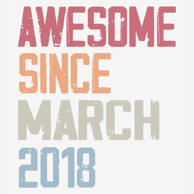 2018 Mars Naissance Anniversaire Mars 2018 Cadeau