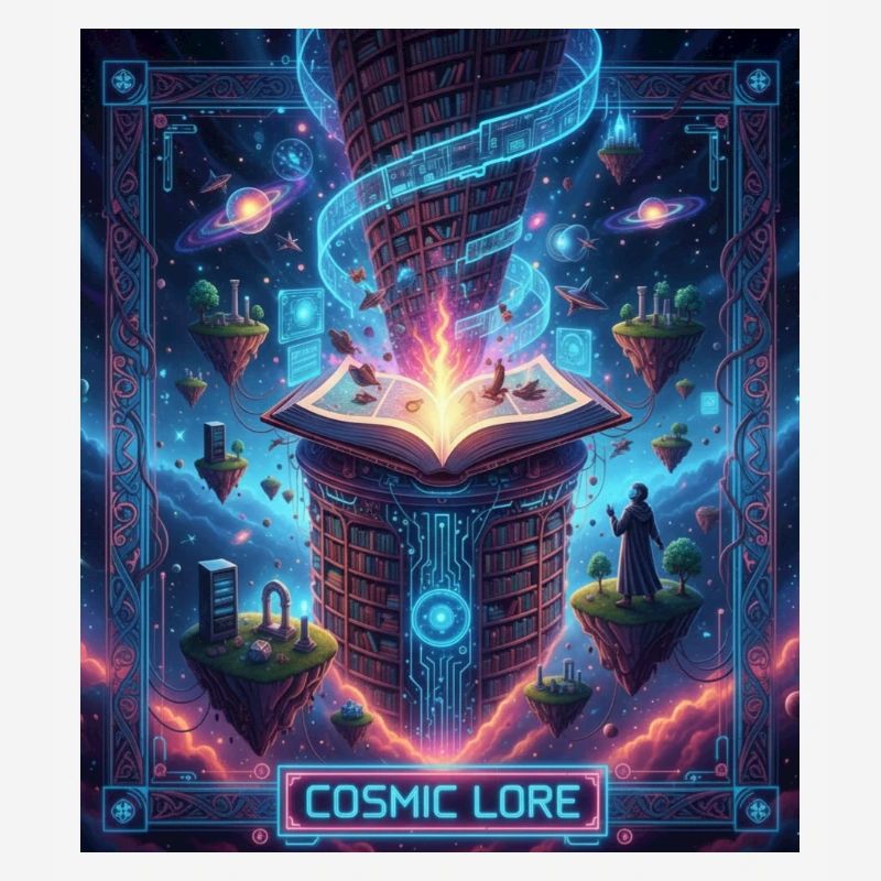 Cosmic Lore and Enchanted Book