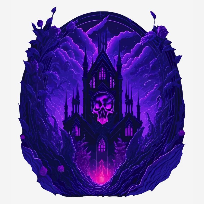 neon gothic architecture gothic castle