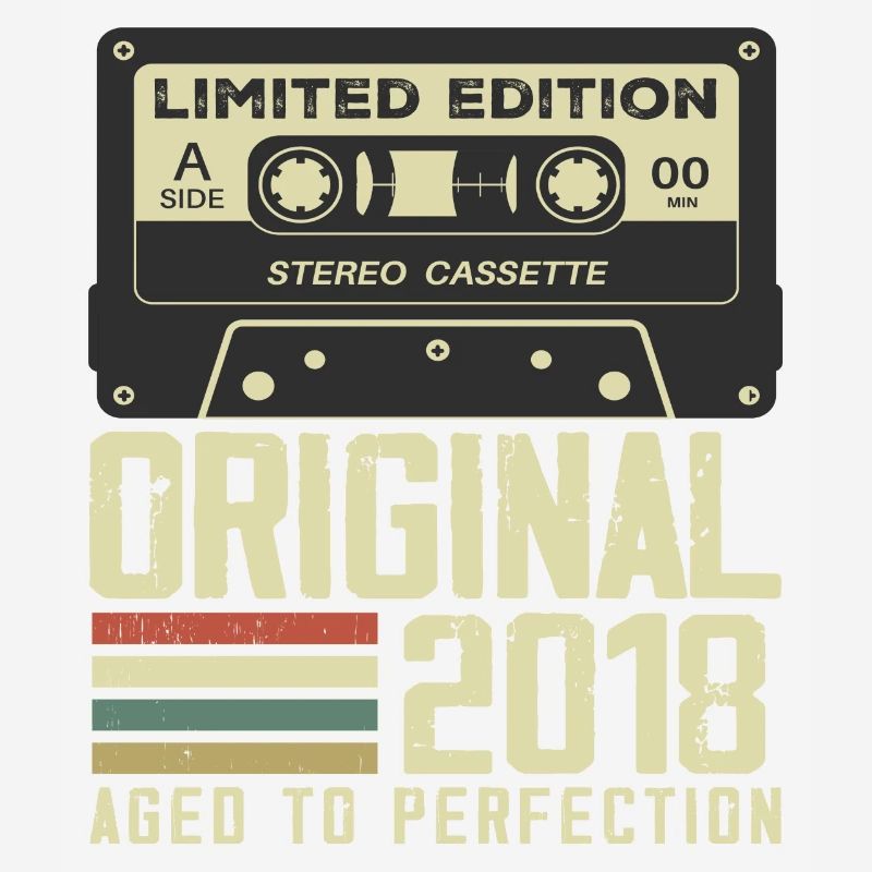 6th Retro Style Anniversary Gift 2018