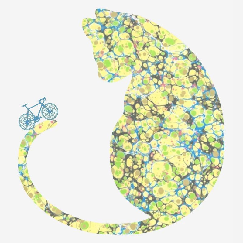 Chat avec vélo E 219