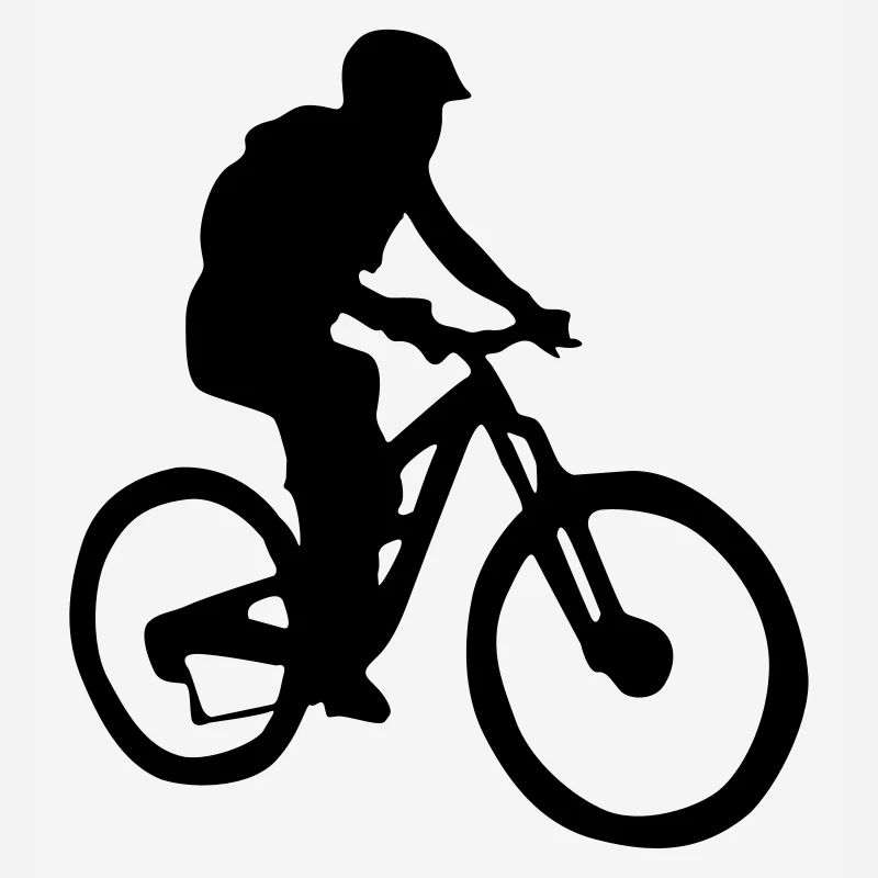 mountain biker silhouette
