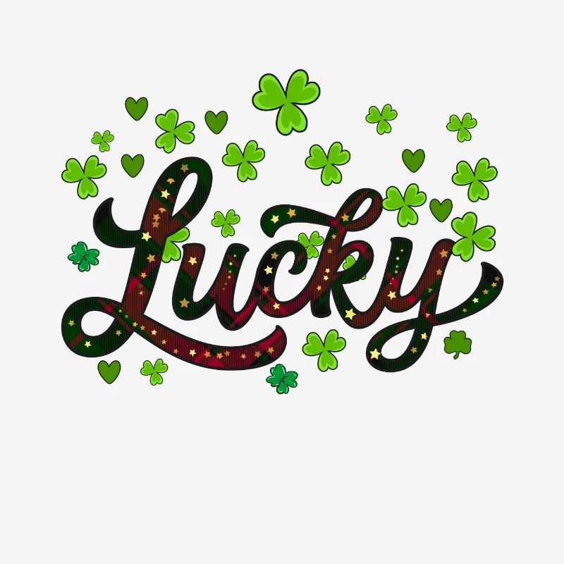 Lucky St Patricks Day, Leopard leaf clover