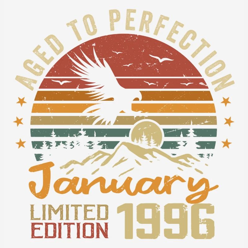 Januar 1996 Retro Vintage Geburtstagsgeschenk