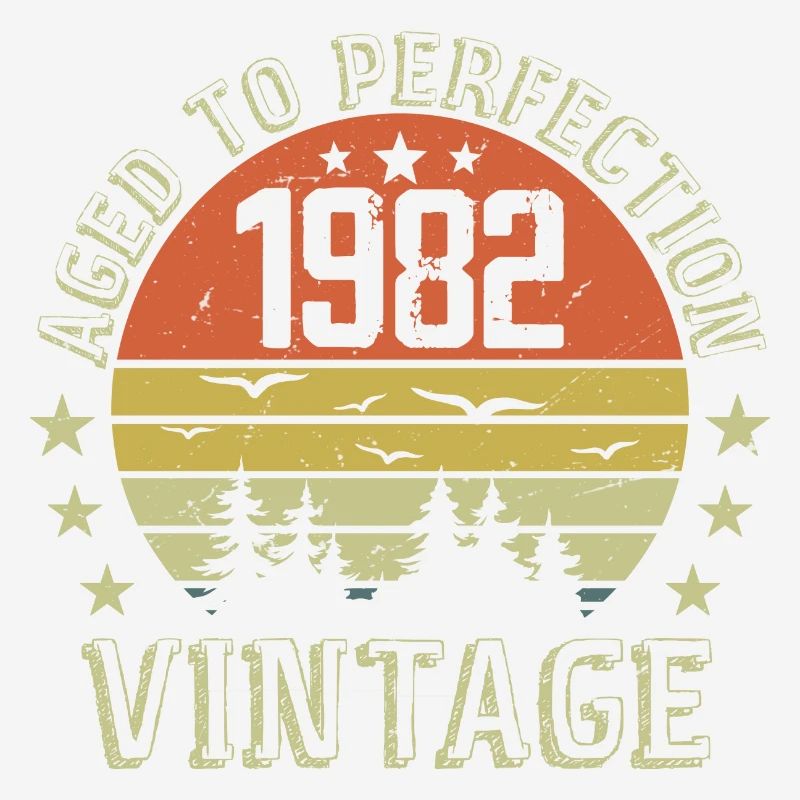 1982 Vintage Born 1982 Birthday Gift 1982